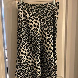 Zara XL leopard long skirt